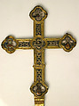 Processional Cross, Basse taille enamel, silver, silver-gilt, niello, copper-gilt, Italian