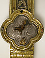 Processional Cross, Basse taille enamel, silver, silver-gilt, niello, copper-gilt, Italian