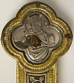 Processional Cross, Basse taille enamel, silver, silver-gilt, niello, copper-gilt, Italian