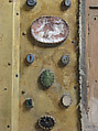 Triptych, Champlevé enamel, copper-gilt, silver, intaglios, cameos, textile on wood core, French