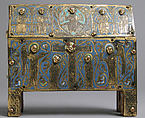 Chasse, Champlevé enamel, copper-gilt over wood core, French