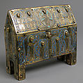 Chasse, Champlevé enamel, copper-gilt over wood core, French