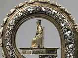 Crozier Head, Translucent enamels, silver, partial-gilt, niello, South Italian