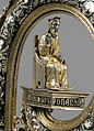 Crozier Head, Translucent enamels, silver, partial-gilt, niello, South Italian