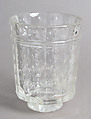 Beaker, Rock crystal, with later gilt silver foot, French