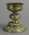 Beaker, Rock crystal, with later gilt silver foot, French