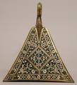Stirrup, Cloisonné enamel, copper-gilt, Spanish
