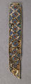 Element of a Border for an Icon Frame, Cloisonné enamel, gold, Byzantine