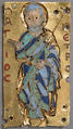 Plaque with Saint Peter, Cloisonné enamel, gold, Byzantine