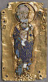 Medallion of St. Nicholas, Cloisonné enamel, gold, Byzantine