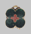 Fragment of a Flower, Cloisonné enamel, gold, French