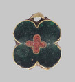 Fragment of a Flower, Cloisonné enamel, gold, French