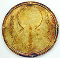 Medallion with Saint Paul from an Icon Frame, Gold, silver, and enamel worked in cloisonné, Byzantine