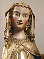 The Visitation, Attributed to Master Heinrich of Constance (German, active in Constance, ca. 1300), Walnut, paint, gilding, rock-crystal cabochons inset in gilt-silver mounts, German