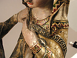 The Visitation, Attributed to Master Heinrich of Constance (German, active in Constance, ca. 1300), Walnut, paint, gilding, rock-crystal cabochons inset in gilt-silver mounts, German