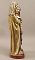 The Visitation, Attributed to Master Heinrich of Constance (German, active in Constance, ca. 1300), Walnut, paint, gilding, rock-crystal cabochons inset in gilt-silver mounts, German