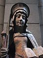 Saint Savina of Troyes or Saint Syra, Limestone with paint, French