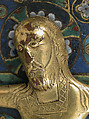 Crucifix, Champlevé enamel, copper-gilt, French
