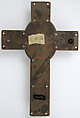 Crucifix, Champlevé enamel, copper-gilt, French
