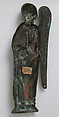 Appliqué Figure, Copper-gilt, glass paste cabochons, French