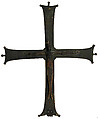Crucifix, Copper alloy, gilt, Southeastern Europe (possibly)