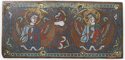 Plaque from a Chasse, Champlevé enamel, copper-gilt, French