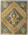 Plaque with Angels from an Evagelistarium, Champlevé enamel, copper-gilt, European