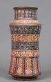 Pharmacy Jar, Tin-glazed earthenware, Spanish