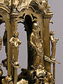 Lamp or Censer, Gilt-copper alloy, silver, enamel en ronde bosse, rock crystal, North Italian