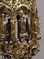 Lamp or Censer, Gilt-copper alloy, silver, enamel en ronde bosse, rock crystal, North Italian