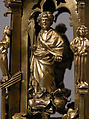 Lamp or Censer, Gilt-copper alloy, silver, enamel en ronde bosse, rock crystal, North Italian