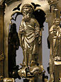 Lamp or Censer, Gilt-copper alloy, silver, enamel en ronde bosse, rock crystal, North Italian