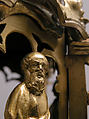 Lamp or Censer, Gilt-copper alloy, silver, enamel en ronde bosse, rock crystal, North Italian