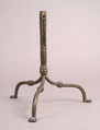 Tripod, iron and gilt, Italian