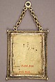 Pendant with the Crucifixion, Basse taille enamel, silver-gilt, French (?)