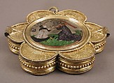 Reliquary Pendant, Basse taille enamel, niello, silver, silver-gilt, French