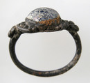 Finger Ring, Silver, glass cabochon, Frankish