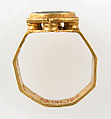 Finger Ring, Gold, intaglio, Frankish