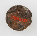 Disk Brooch, Silver-gilt, paste or garnet, iron core, metal foil, Frankish