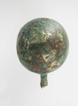 Knob of Hairpin, Gilded copper alloy, Roman