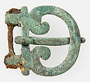 Buckle, Copper alloy, iron hinge, European