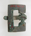 Belt Tongue and Rectangular Loop from a Buckle, Silver, Frankish
