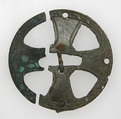 Central Mount of Purse, Silvered Copper alloy, Frankish