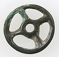Four-Spoked Votive Wheel, Potin (pinchback), European