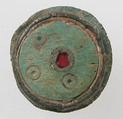 Flat Circular Button, Copper alloy, Late Roman