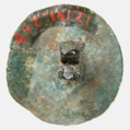 Flat Circular Button, Copper alloy, Late Roman