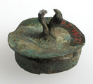 Flat Circular Button, Copper alloy, Late Roman