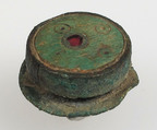 Flat Circular Button, Copper alloy, Late Roman