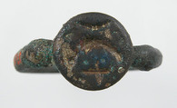 Finger Ring, Copper alloy, traces of gilding, Frankish