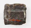 Plate of a Belt Buckle, Iron, silver, brass, Frankish